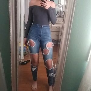 ******SOLD****Off the shoulder top